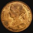 London Coins : A175 : Lot 2181 : Penny 1860 Toothed Border as Freeman 10 dies 2+D but with N over sideways N in ONE, Satin 11, UNC wi...