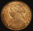 London Coins : A175 : Lot 2190 : Penny 1860 Toothed Border Freeman 13 dies 3+D, F in F:D: has no lower serifs, first I in VICTORIA ov...