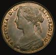 London Coins : A175 : Lot 2194 : Penny 1860 Toothed Border Freeman dies 4+D, variant with central cut fishtail to the ribbon, as Goub...