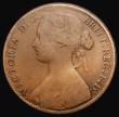 London Coins : A175 : Lot 2197 : Penny 1860 Toothed Border, ONF for ONE, Gouby BP1860X (H+d), Freeman dies 5+D, VG in an LCGS holder ...