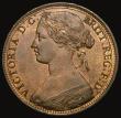 London Coins : A175 : Lot 2221 : Penny 1865 Freeman 50 dies 6+G About UNC/UNC nicely toned with traces of lustre, in an LCGS holder a...