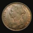London Coins : A175 : Lot 2271 : Penny 1889 Freeman 127 15 Leaves in wreath, 14 1/2 teeth date spacing, Gouby BP1889 A, UNC or near s...