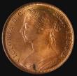 London Coins : A175 : Lot 2273 : Penny 1890 Freeman 130 dies 12+N UNC the obverse with traces of lustre, the reverse with around 25% ...