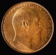 London Coins : A175 : Lot 2316 : Penny 1907 Freeman 163 dies 1+C UNC with practically full lustre and a few carbon spots on the obver...