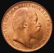 London Coins : A175 : Lot 2319 : Penny 1908 Freeman 166 dies 2+D UNC with good lustre, slightly subdued on the reverse, in an LCGS ho...