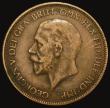 London Coins : A175 : Lot 2349 : Penny 1928 as Freeman 199 dies 5+C with die axis inverted approaching VF with some scratches, in an ...