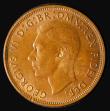 London Coins : A175 : Lot 2357 : Penny 1950 Freeman 242 dies 3+C UNC toned with slight traces of lustre, in an LCGS holder and graded...