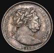 London Coins : A175 : Lot 2568 : Halfcrown 1817 Bull Head ESC 616, Bull 2090 NEF/EF with attractive blue and golden tone