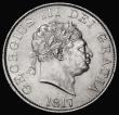 London Coins : A175 : Lot 2570 : Halfcrown 1817 Small Head ESC 618, Bull 2096 NEF/EF and lustrous, the obverse with some contact mark...