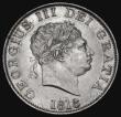 London Coins : A175 : Lot 2572 : Halfcrown 1818 ESC 621, Bull 2099 UNC with minor cabinet friction and a small tone spot on the obver...