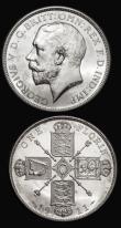 London Coins : A175 : Lot 2634 : Halfcrown 1927 Proof ESC 776, Bull 3732 UNC/nFDC with a few small spots, Florin 1911 Proof ESC 929, ...