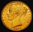 London Coins : A175 : Lot 2907 : Sovereign 1862 Wide Date S.3852D, Marsh 45 GVF/NEF