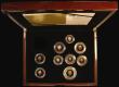 London Coins : A175 : Lot 434 : Proof Set 2012 a part set in gold (9 coins) S.PGDJS comprising Two Pounds (2) 'Technology'...