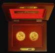 London Coins : A175 : Lot 516 : Sovereigns (2) 'The George IV Sovereign Collection' a 2-coin set comprising Sovereign 1821...