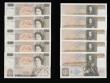 London Coins : A175 : Lot 62 : Fifty pounds Somerset B352 issued 1981 (10 consecutives) series B10 323220 through to B10 323229, Ch...