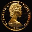 London Coins : A175 : Lot 664 : Cook Islands $100 Gold 1979 Membership of the Commonwealth of Nations, Reverse: Tangaroa head, KM#25...