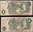 London Coins : A175 : Lot 82 : Error, One Pound Page 1970 B322 offset printing error so little or no distance from the bottom of th...