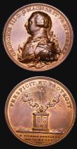 London Coins : A175 : Lot 828 : George III (2) George III preserved from assassination 1800 48mm diameter in bronze by C.H.Kuchler, ...