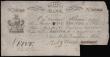 London Coins : A175 : Lot 84 : Bristol Bank 5 Pounds cut-cancelled across signature dated 9th October 1807 number D549 for Miles, V...