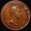 London Coins : A175 : Lot 861 : Prince Albert, Freedom of the City of London 1885 77mm diameter in bronze by G.G.Adams, Eimer 1717, ...