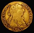 London Coins : A176 : Lot 1042 : Spain Gold Escudo 1785 DV KM#416.1 Near Fine/Fine