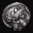London Coins : A176 : Lot 1089 : Ancient Greece - Attica, Athens Obol (c.400BC) Obverse: Helmeted head of Athena right, Reverse Owl s...