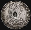 London Coins : A176 : Lot 1243 : Dollar George III Oval Countermark on 1790 Mexico City 8 Reales ESC 129, Bull 1852, countermark VF, ...