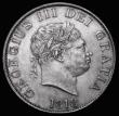 London Coins : A176 : Lot 1510 : Halfcrown 1818 ESC 621, Bull 2099 EF with attractive blue/green and gold tone in places