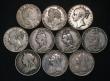 London Coins : A176 : Lot 2267 : Crowns (10) 1820 LX, 1822 TERTIO, 1844 Star Stops, 1845 Cinquefoil Stops, 1889, 1890, 1891, 1893 LVI...