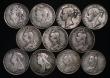 London Coins : A176 : Lot 2283 : Crowns to Double Florins (11) Crowns (9) 1821, 1822 TERTIO, 1844 Cinquefoil Stops, 1845 Cinquefoil S...