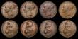 London Coins : A176 : Lot 2301 : Farthings (4) 1857 Peck 1585 AU/GEF, 1858 (3) Peck 1586 EF/NEF, GVF and Good Fine