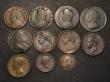 London Coins : A176 : Lot 2309 : Farthings and Fractional Farthings (11) comprising Farthings (9) 1674 Peck 527 VG, 1732 Peck 859 VG,...