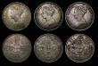 London Coins : A176 : Lot 2318 : Florins (6) 1853 No Stop after date ESC 808, Bull 2826 Fine/Good Fine the reverse with some scratche...