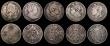 London Coins : A176 : Lot 2342 : Halfcrowns (10) 1746 LIMA, 1816, 1818, 1820 George IV, 1821, 1823, 1824, 1825, 1826, 1828 Rare (Abou...