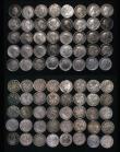 London Coins : A176 : Lot 2430 : Silver Threepences (137) 1834, 1835, 1836, 1837, 1838, 1840, 1843, 1845, 1850, 1854, 1856, 1857, 185...
