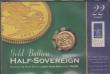 London Coins : A176 : Lot 348 : Half Sovereign 2001 S.SB4 UNC on the Royal Mint card of issue, still sealed