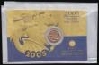London Coins : A176 : Lot 349 : Half Sovereign 2005 S.SB5 Lustrous UNC on the Royal Mint card of issue