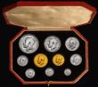 London Coins : A176 : Lot 391 : Proof Set 1911 Short Set (10 coins) Sovereign, Half Sovereign, Halfcrown, Florin, Shilling, Sixpence...