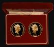 London Coins : A176 : Lot 597 : Alderney &pound;25 Gold a 2-coin set comprising &pound;25 2002 5th Anniversary of the Death of Princ...