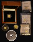 London Coins : A176 : Lot 599 : Alderney Quarter Sovereign 2017 Platinum Proof FDC in soft case of issue with certificate, Tristan d...