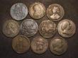 London Coins : A176 : Lot 712 : Halfpennies 18th Century (10) Lancashire - Rochdale 1792 DH143 VG/Near Fine, Cheshire - Macclesfield...