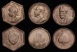 London Coins : A176 : Lot 785 : Whist Counters (4) comprising Queen Victoria as Hearts, a hexagonal issue, Edward VI (Prince of Wale...