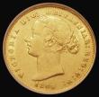 London Coins : A176 : Lot 844 : Australia Sovereign 1860 Sydney Branch Mint Marsh 365 in an NGC holder and graded AU55
