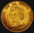 London Coins : A176 : Lot 877 : Colombia 16 Pesos Gold 1843RS KM#94.1 Fine/Good Fine, an impressive large South American Gold issue,...