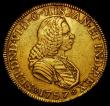 London Coins : A176 : Lot 878 : Colombia 4 Escudos 1757NR S KM#31.1 Assayer Sebastian de Rivera, NGC XF details CLEANED