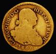 London Coins : A176 : Lot 880 : Colombia Gold Escudo 1800P JF Popayan Mint KM#56.2 VG/Near Fine