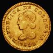 London Coins : A176 : Lot 881 : Colombia Gold Escudo 1826FM KM#81.2 Fine or slightly better, the smaller Colombia gold issues seldom...