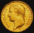 London Coins : A176 : Lot 898 : France 40 Francs Gold 1808H La Rochelle Mint KM#688.2 EF or near so with a gentle edge bruise, Rare ...