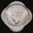 London Coins : A176 : Lot 942 : India Two Annas 1939 Bombay Mint, Short Trefoils, KM#541, PR#905, in an NGC holder and graded MS63, ...