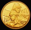 London Coins : A176 : Lot 953 : Iraq Five Dinars Gold 1971 50th Anniversary of the Iraqi Army KM#134 Gold Proof UNC with some contac...